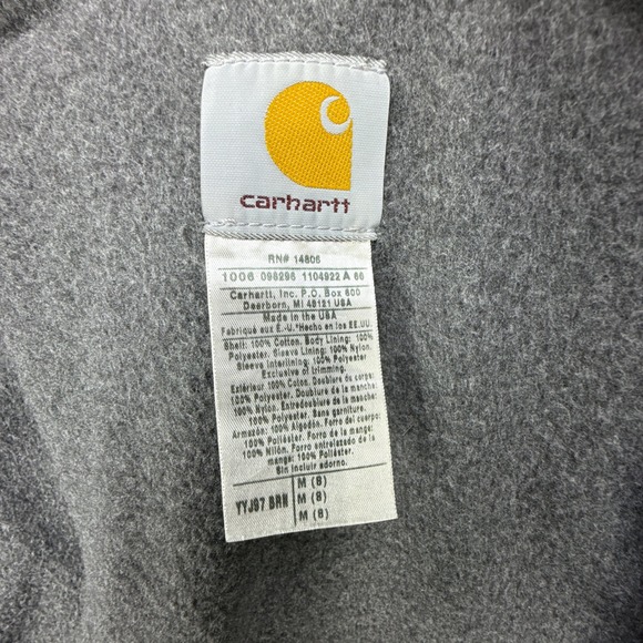 Carhartt Detroit Jacket Fleece Lined Youth Medium (8) YYJ97 BRN Brown NWT NOS - Picture 4 of 12